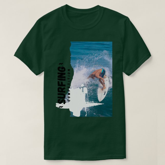 Camiseta Competencia de Surfing T (Diseño del anverso)