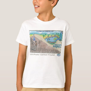 Camiseta Competencia del poster de la conciencia del agua