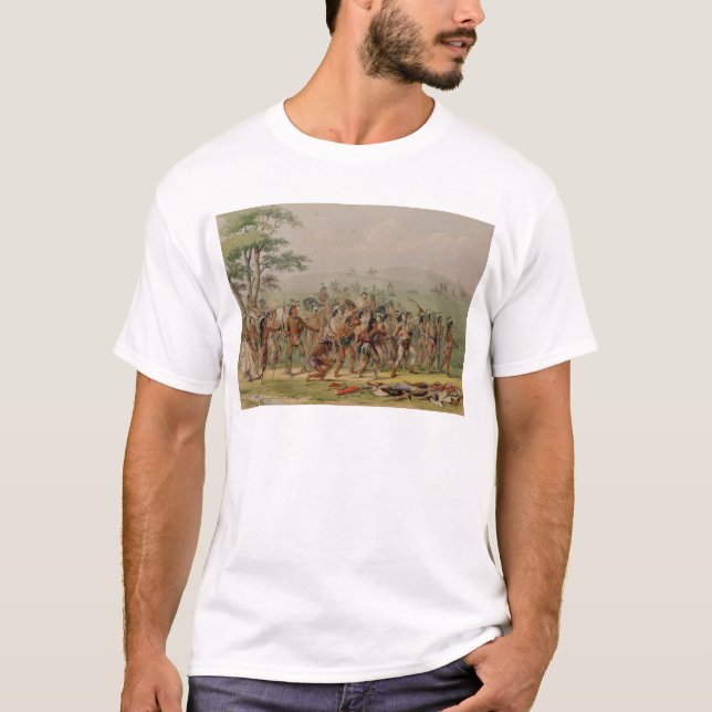 Camiseta Competencia del tiro al arco de Mandan, c.1832 (Anverso)