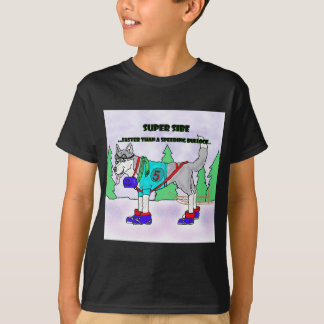 CAMISETA COMPETIR CON EL DIBUJO ANIMADO SIBERIANO