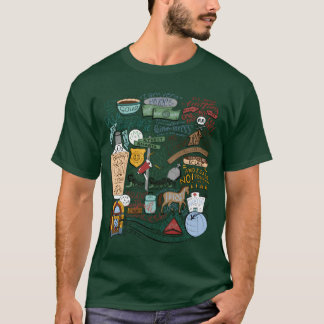 Camiseta Compilación de citas de John Mulaney coloreadas am
