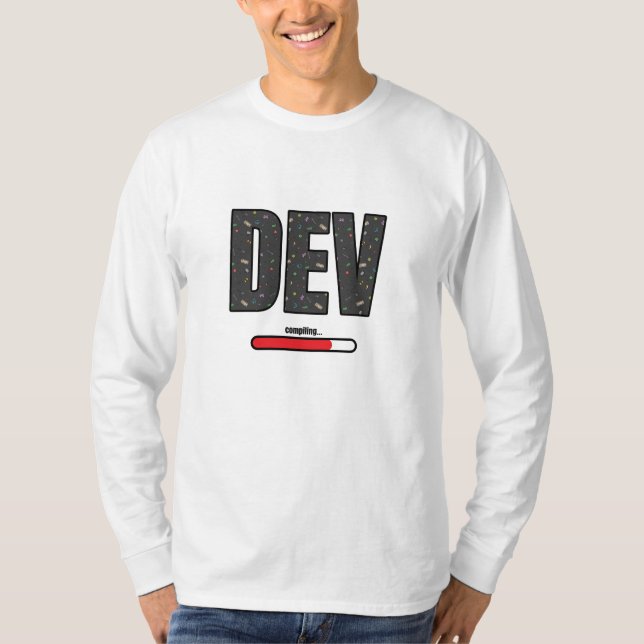 Camiseta Compilación de desarrollo de juegos - Red Compilin (Anverso)