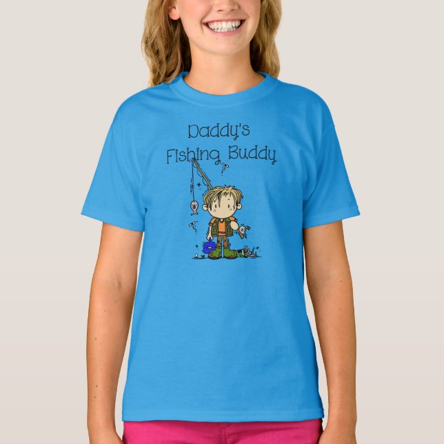 Camiseta Compinche de la pesca del papá (Anverso)