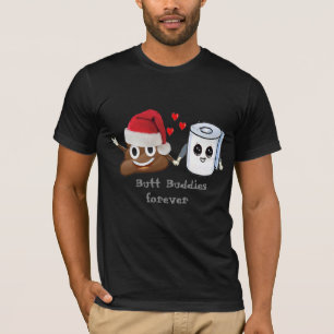 Camiseta compinches del extremo del papel higiénico de la