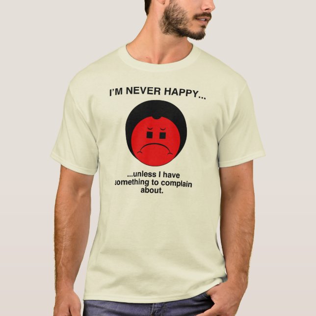 Camiseta Complainer feliz (Anverso)