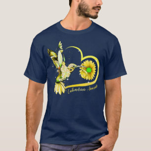 Camiseta Complemento de cinta amarilla del corazón del gira