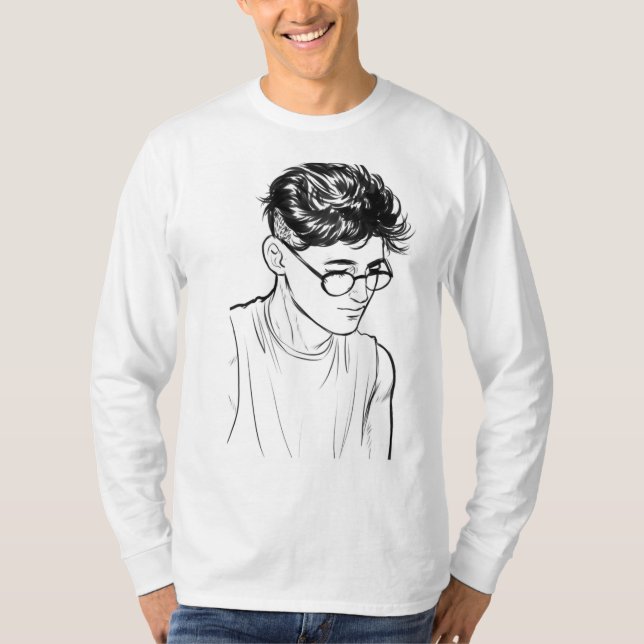 Camiseta completa de manga larga básica (Anverso)