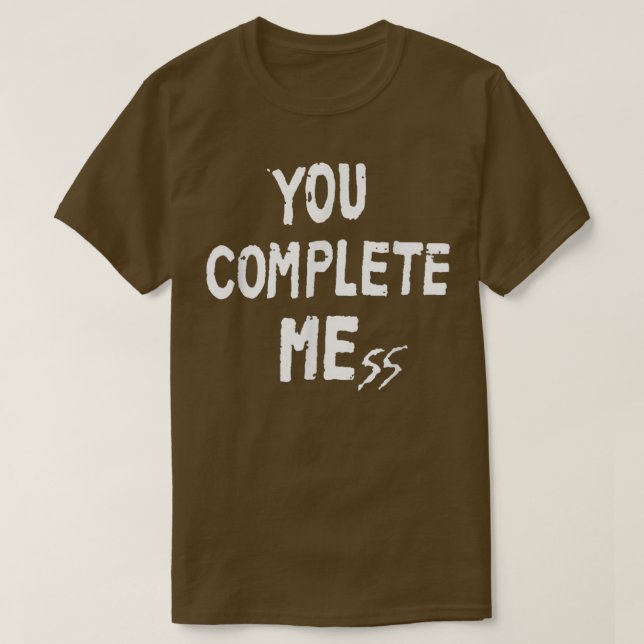 Camiseta Completa Mess Gracioso Para Los Hombres (Diseño del anverso)
