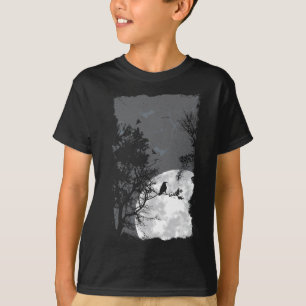 Camiseta Completa tela de cuervo lúgubre de bosque vestuari