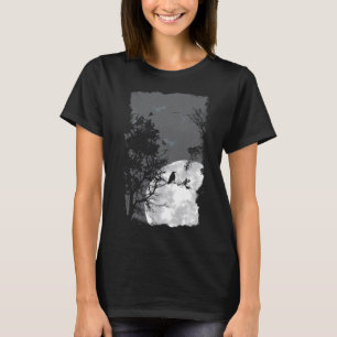 Camiseta Completa tela de cuervo lúgubre de bosque vestuari