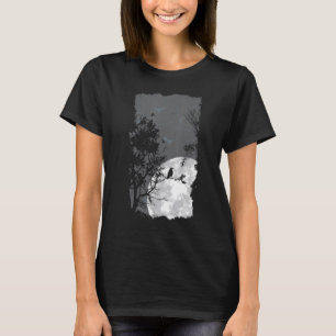 Camiseta Completa tela de cuervo lúgubre de bosque vestuari