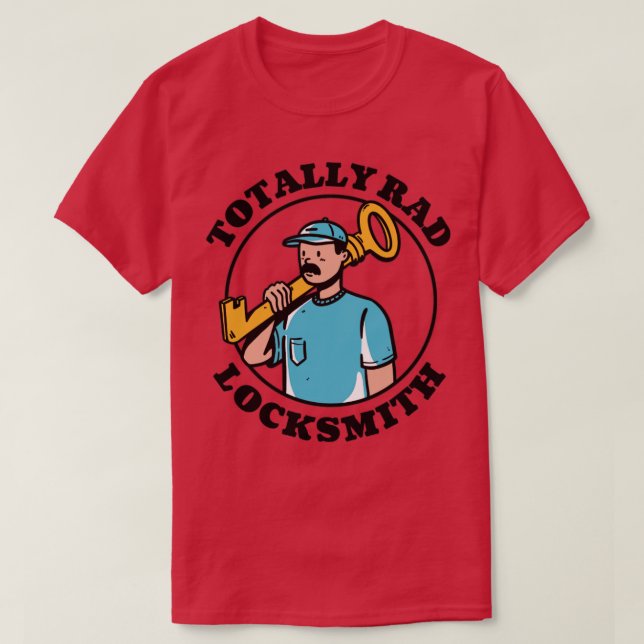 Camiseta Completamente Rad Locksmith (Diseño del anverso)