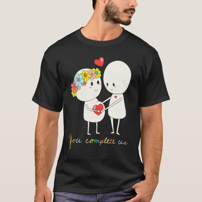 Camiseta Completamos El Embarazo Amar A La Familia Feliz (Anverso)