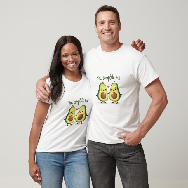 Camiseta Completarme - Cuidado aguacate Love Design (Unisexo)