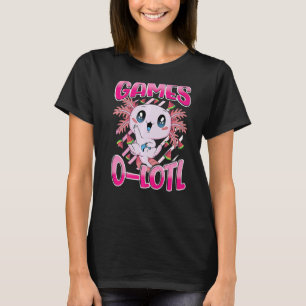 Camiseta Completo Axolotl Reproducción de videojuegos de co