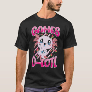 Camiseta Completo Axolotl Reproducción de videojuegos de co