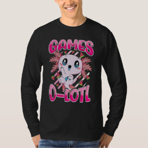 Camiseta Completo Axolotl Reproducción de videojuegos de co