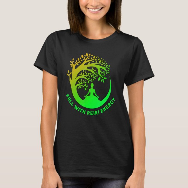 Camiseta Completo Con Reiki Energy Reiki Curador Master 1 (Anverso)