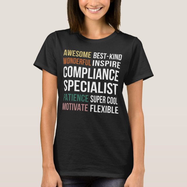 Camiseta Compliance Specialist  Appreciation (Anverso)