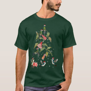 Camiseta Complicado Hummingbird Porche De Árbol De Navidad
