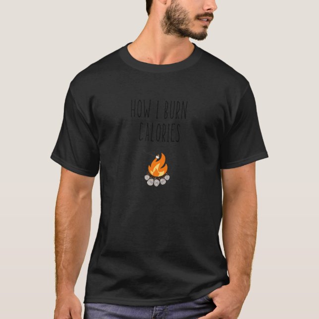 Camiseta Cómplice divertida campfire Cómo quema el Chiste d (Anverso)