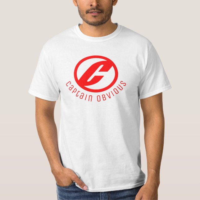 Camiseta Cómplice divertida Idea CAPITÁN OBVIO (Anverso)