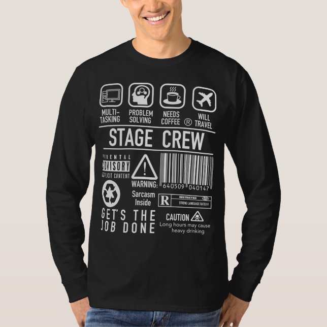 Camiseta Cómplice divertido - Teatro Backstage Tech Week (Anverso)