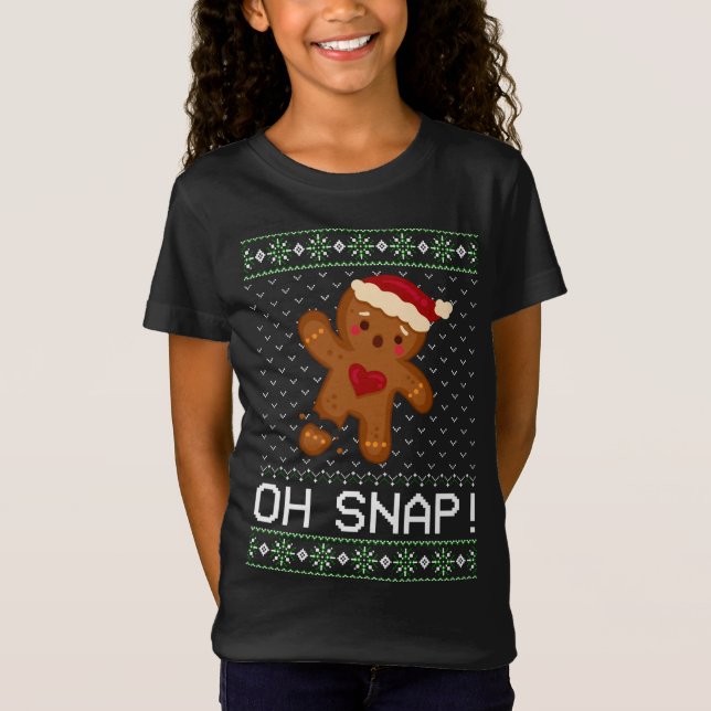 Camiseta Cómplice Oh Gingerbread Navidades Feo Gi (Anverso)