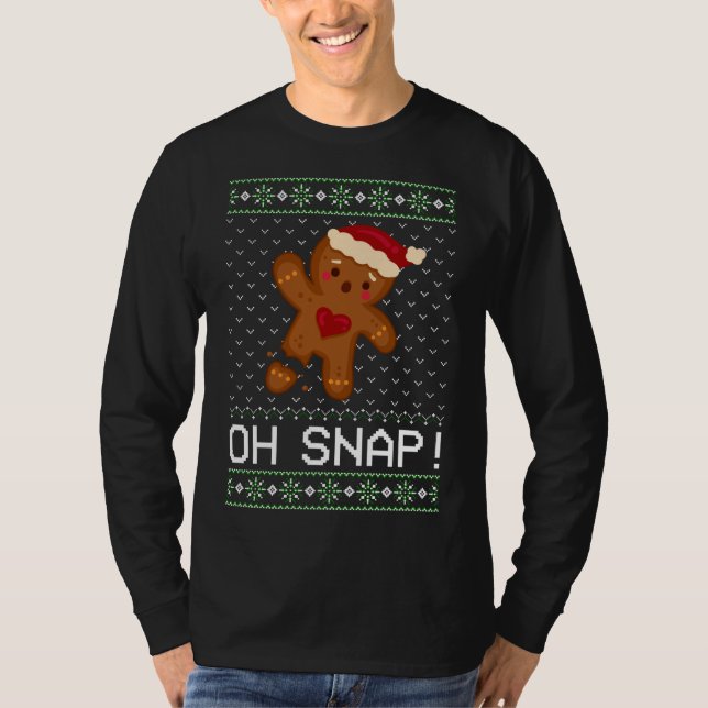 Camiseta Cómplice Oh Gingerbread Navidades Feo Gi (Anverso)