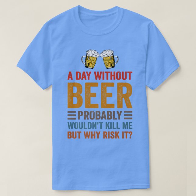 Camiseta Cómplices de cerveza que beben un día sin cerveza (Diseño del anverso)