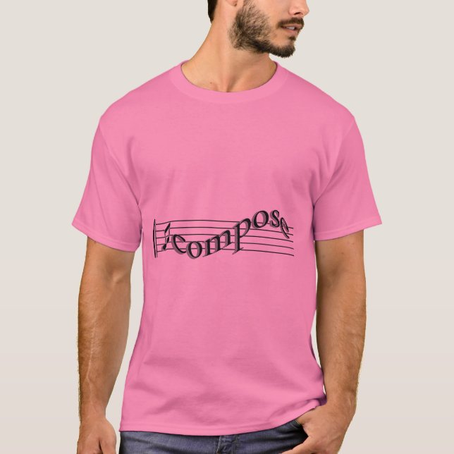 Camiseta Componga la música (Anverso)