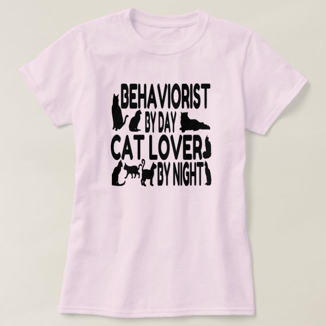 Camiseta Comportador de Cat Lover (Diseño del anverso)