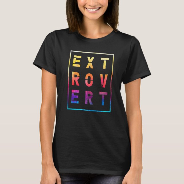 Camiseta Comportamiento compatible con caracteres Extrovert (Anverso)