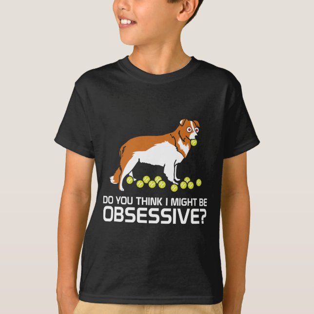 Camiseta Comportamiento divertido del border collie típico (Anverso)