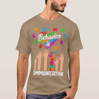 Camiseta Comportamiento es comunicaciónAutismo Mes de Conci