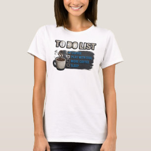 Camiseta Composición artística de café dorado clásico JUEGA