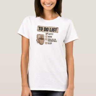 Camiseta Composición artística de COFFEE WORK TRUE CRIME en