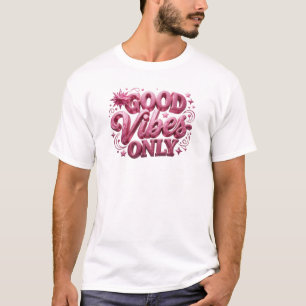 Camiseta Composición artística de rosa juguetón SOLO BUENAS