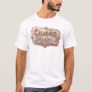 Camiseta Composición artística llamativa en modo REINA