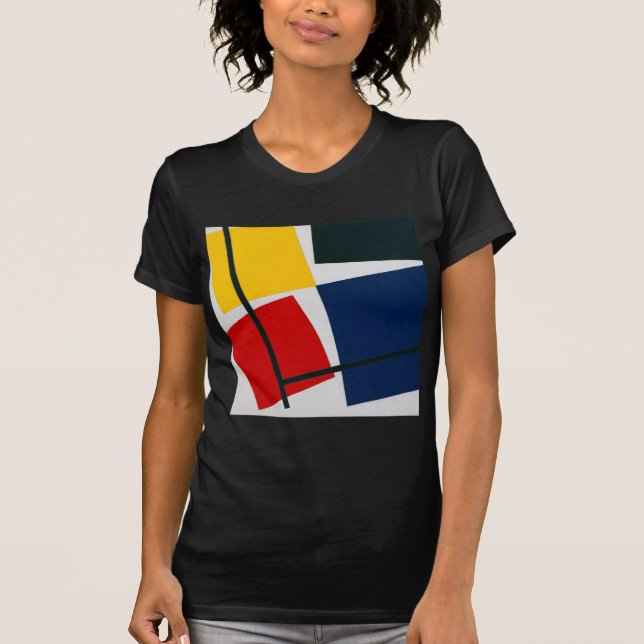 Camiseta Composición contraria simultánea Theo van Doesburg (Anverso)