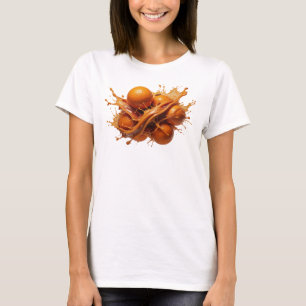 Camiseta Composición de arte abstracto de naranjas naranja 