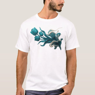 Camiseta Composición de arte de FLOR ABSTRACTA Bold & Beaut