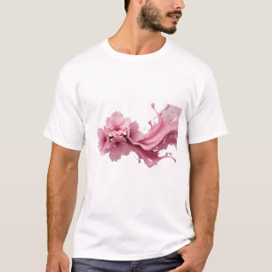 Camiseta Composición de arte de FLOR ABSTRACTA vibrante