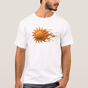 Camiseta Composición de arte de sol abstracto clásico