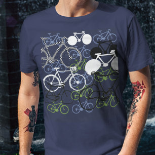 Camiseta Composición de bicicletas de ciclismo