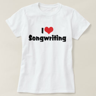 Camiseta Composición de canciones I Love Heart - Músico com