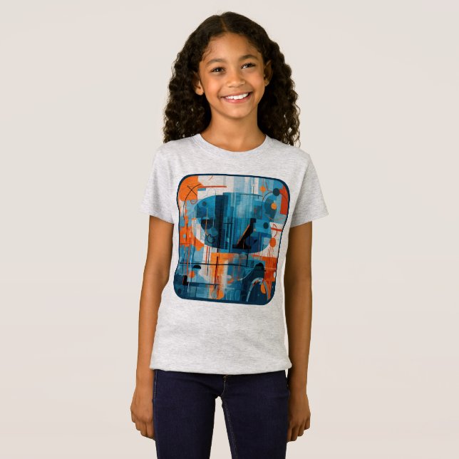 Camiseta Composición de formas geométricas abstractas (Anverso completo)