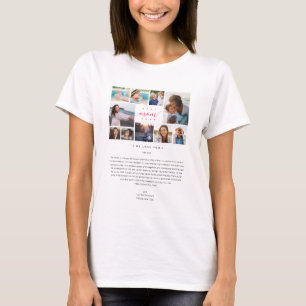Camiseta Composición de fotos del Día de la Madre 10 de la
