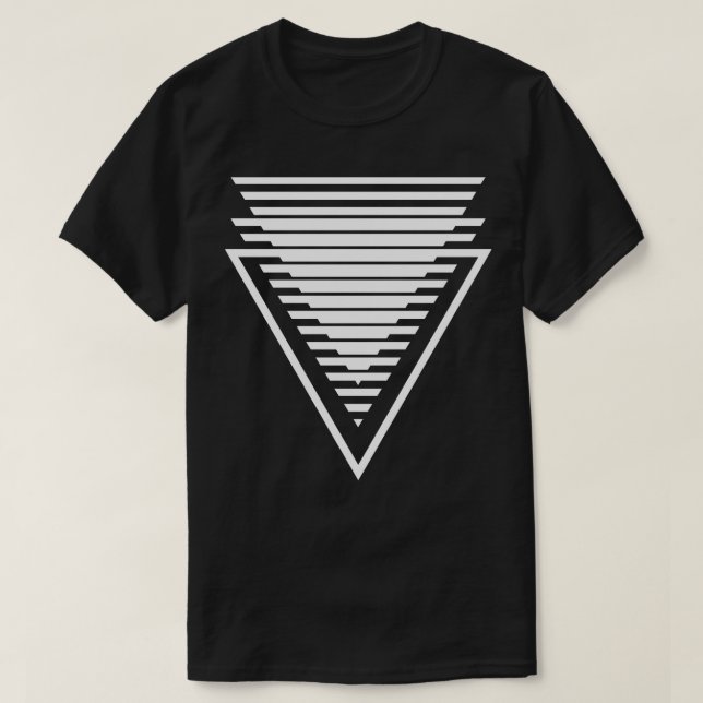 Camiseta composición de triángulos (Diseño del anverso)