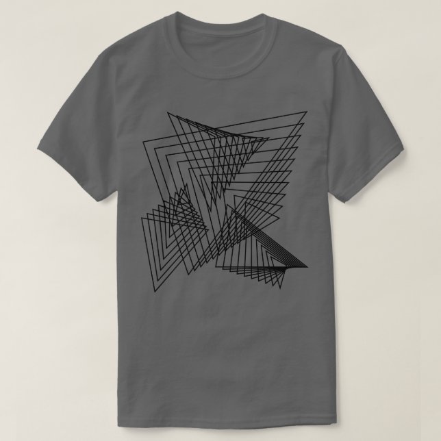 Camiseta composición de triángulos 5 (Diseño del anverso)